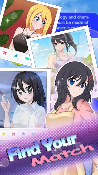 HaremKing - Waifu Dating Sim (ХаремКинг)  [МОД Mega Pack] Screenshot 4