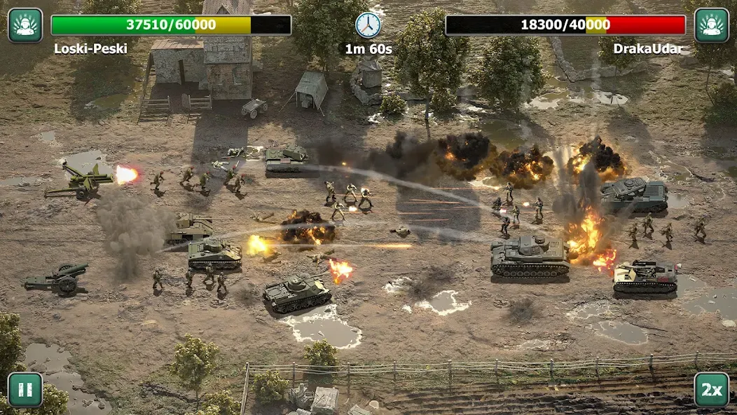 Heroes of War: Idle army game (Герои войны)  [МОД Меню] Screenshot 4