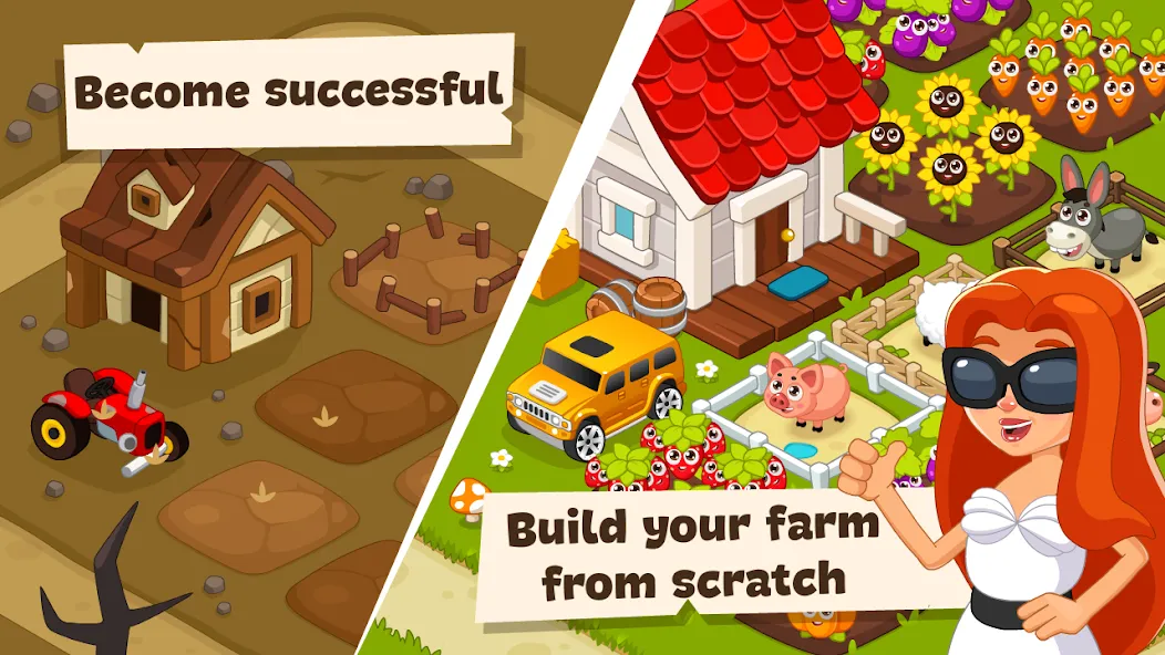 Idle Farm Game Offline Clicker  [МОД Много монет] Screenshot 2