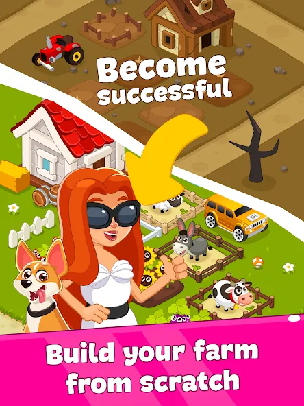 Idle Farm Game Offline Clicker  [МОД Много монет] Screenshot 5