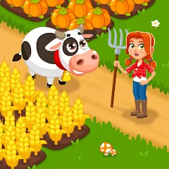 Скачать взлом Idle Farm Game Offline Clicker [МОД Много монет] на Андроид