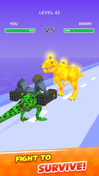 Dino Evolution Run 3D (Дино Эволюция Ран 3Д)  [МОД Unlocked] Screenshot 3