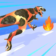 Скачать взлом Dino Evolution Run 3D (Дино Эволюция Ран 3Д) [МОД Unlocked] на Андроид