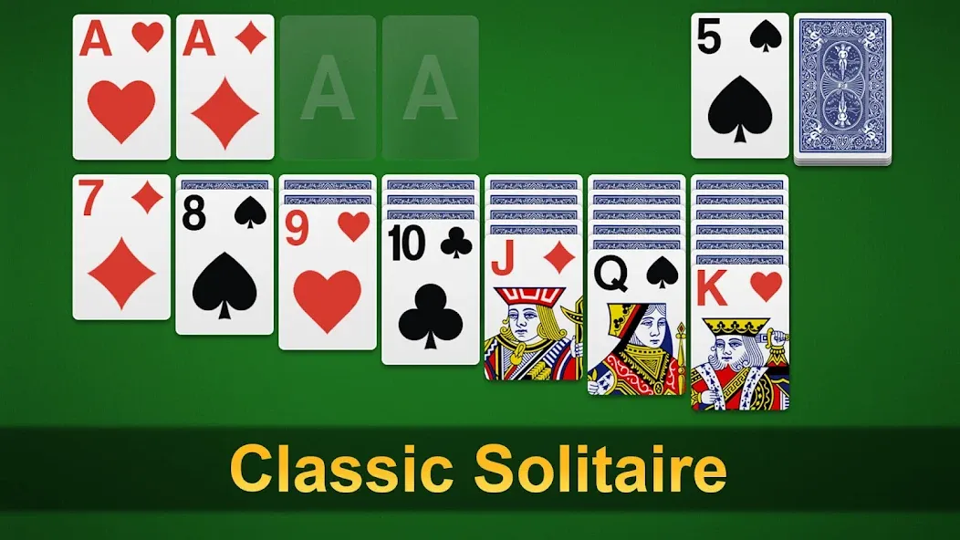 Klondike Solitaire - Patience  [МОД Много денег] Screenshot 1