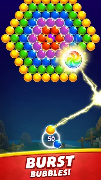 Bubble Shooter  [МОД Бесконечные монеты] Screenshot 2