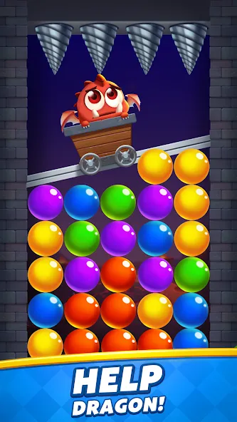 Bubble Shooter  [МОД Бесконечные монеты] Screenshot 3