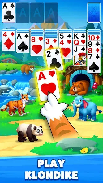 Solitaire Zoo  [МОД Меню] Screenshot 1