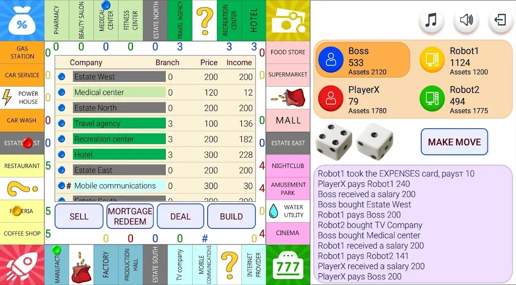 Monopolist Business Dice Board  [МОД Все открыто] Screenshot 1