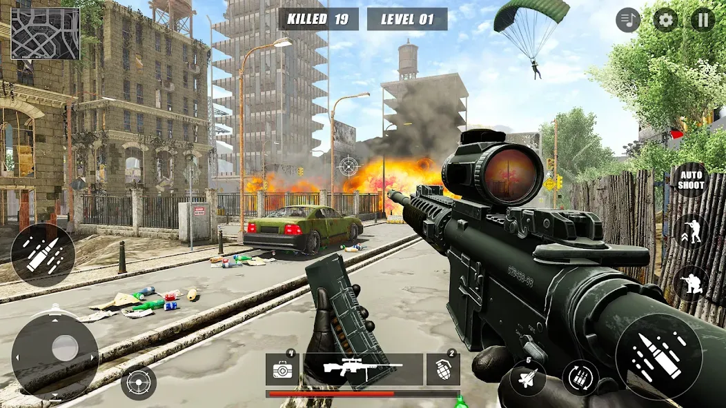 Code of Sniper 3D Gun Shooting  [МОД Много денег] Screenshot 2