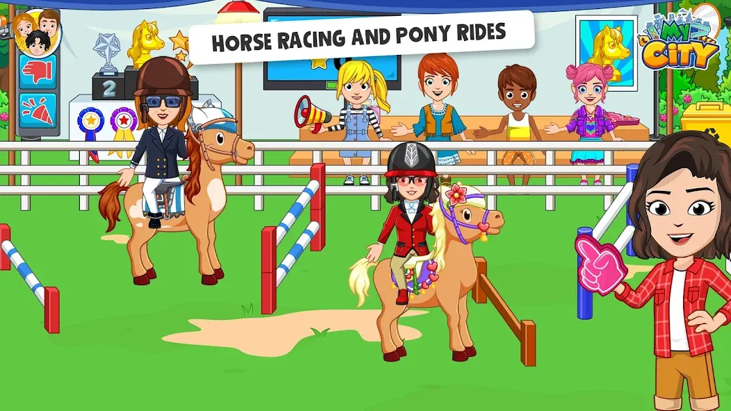 My City: Star Horse Stable (Мой город)  [МОД Много денег] Screenshot 4