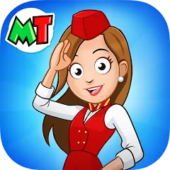 Скачать взлом My Town Airport games for kids (Май Таун) [МОД Unlimited Money] на Андроид