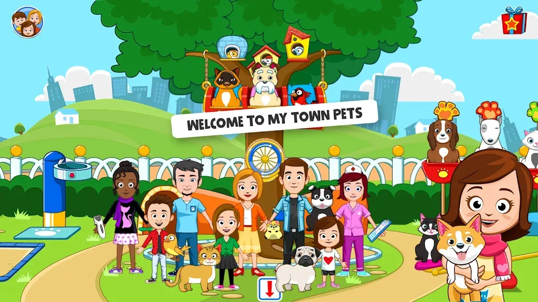 My Town: Pet games & Animals (Май Таун)  [МОД Много денег] Screenshot 1