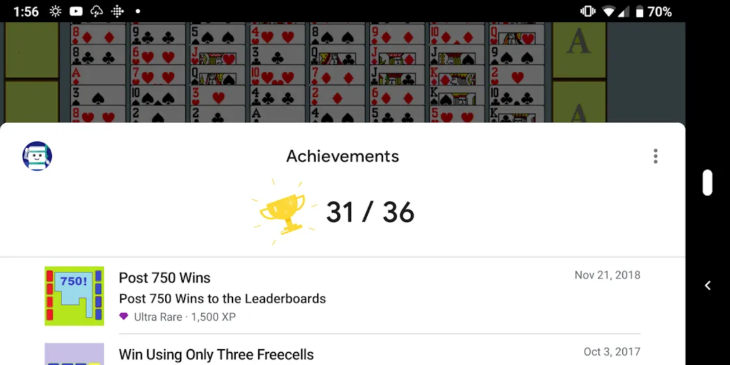 FreeCell with Leaderboards (Фрикел с таблицей лидеров)  [МОД Много монет] Screenshot 4