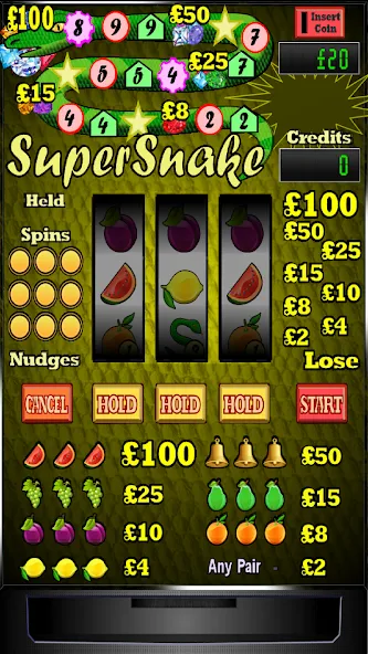 Super Snake Slot Machine  [МОД Меню] Screenshot 1