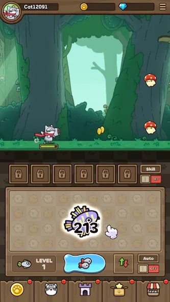 Cat Hero : Idle RPG (Кэт Хиро)  [МОД Все открыто] Screenshot 1