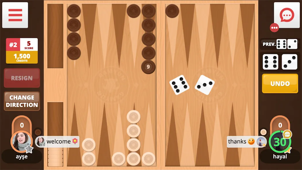 Backgammon Online (Тавла Онлайн)  [МОД Бесконечные деньги] Screenshot 2