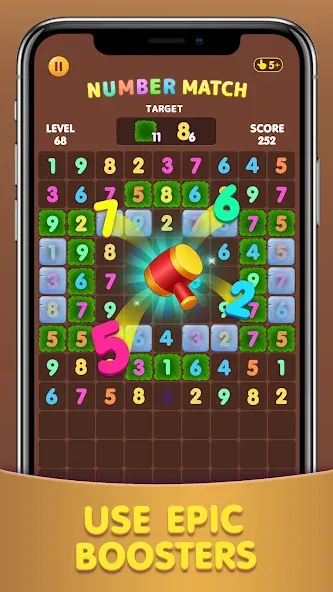 Number Match: Ten Crush Puzzle (Намбер Матч)  [МОД Unlimited Money] Screenshot 1