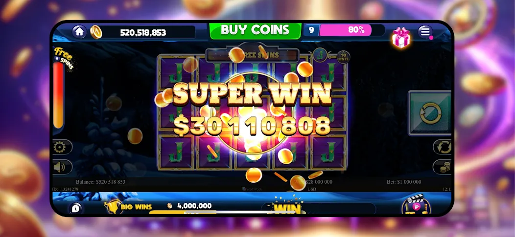 Majestic Slots: Slot Machine  [МОД Много денег] Screenshot 1