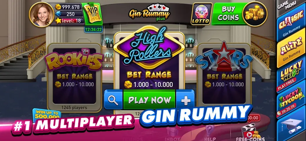 Gin Rummy Plus: Fun Card Game (Джин Рамми Плюс)  [МОД Много монет] Screenshot 2