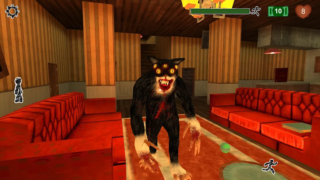 Cat Fred Evil Pet. Horror game  [МОД Много денег] Screenshot 1