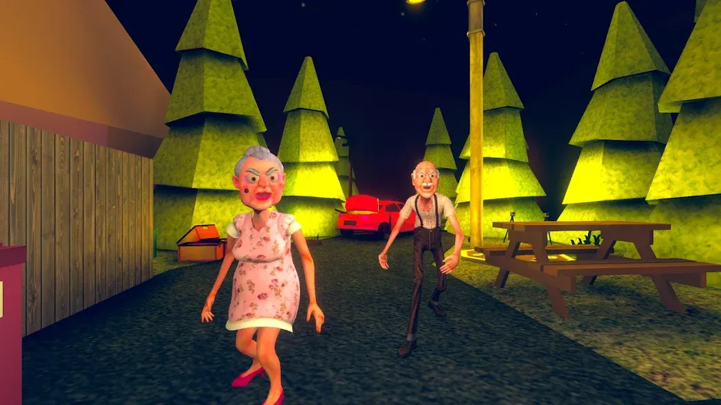Grandpa And Granny Two Hunters (Дедушка и бабушка  два охотника)  [МОД Меню] Screenshot 1
