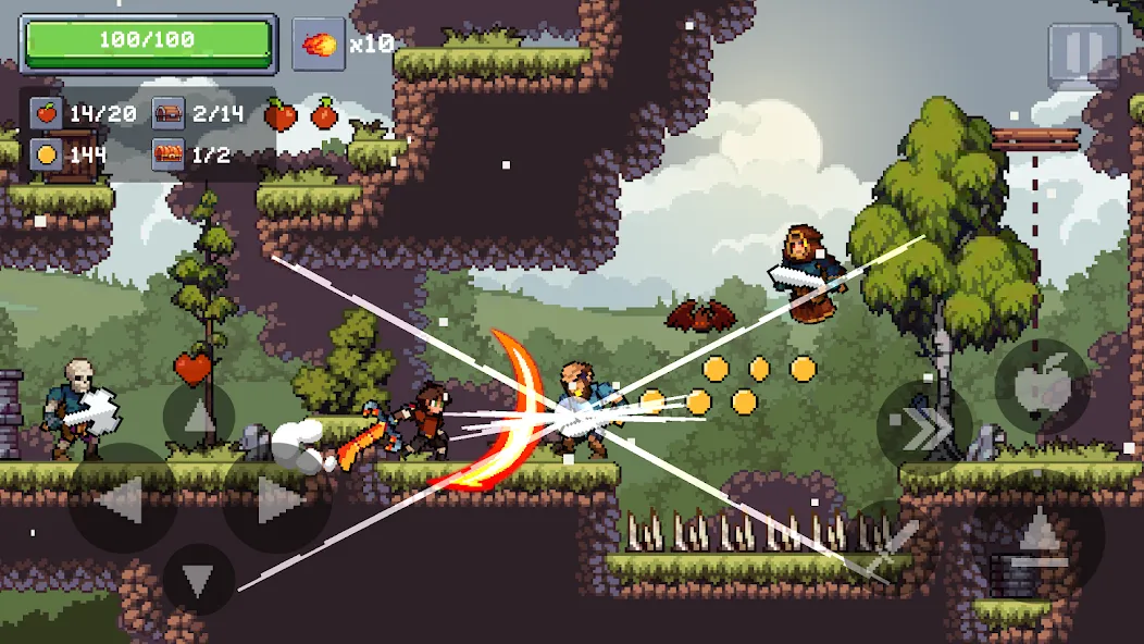 Apple Knight 2: Action Game (Эппл Найт)  [МОД Много монет] Screenshot 2