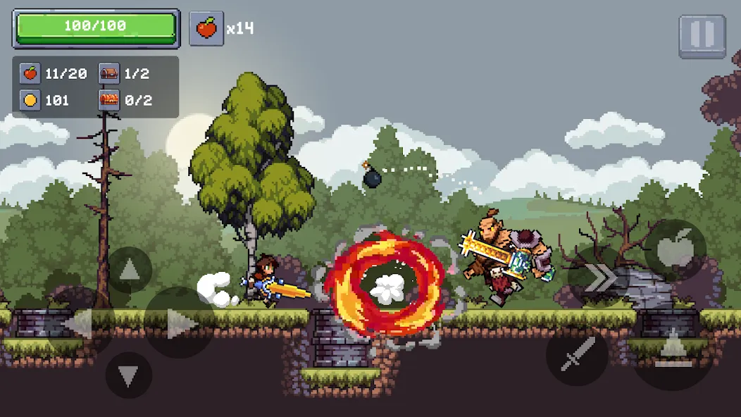 Apple Knight 2: Action Game (Эппл Найт)  [МОД Много монет] Screenshot 5