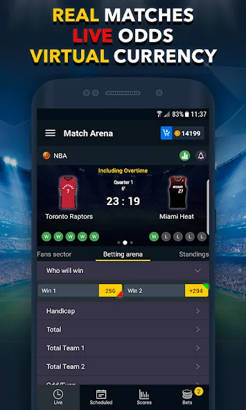 Sports Betting Game - BETUP  [МОД Unlocked] Screenshot 1