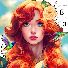 Скачать взлом Girls Paint by Number Coloring (Девочки раскрашивают по номерам) [МОД Много денег] на Андроид