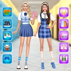 Скачать взлом College Dress Up for Girls (Капель Макеовер) [МОД Все открыто] на Андроид