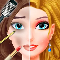 Скачать взлом Makeup games makeover dress up [МОД Mega Pack] на Андроид