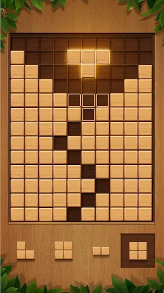 QBlock: Wood Block Puzzle Game (Вуд Блок Пазл)  [МОД Бесконечные монеты] Screenshot 1