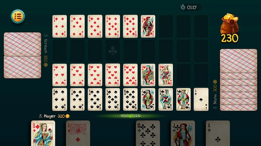 Nine Card Game online offline  [МОД Много монет] Screenshot 1