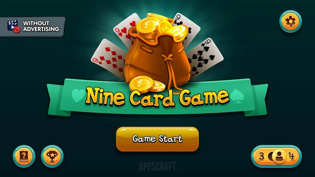 Nine Card Game online offline  [МОД Много монет] Screenshot 2