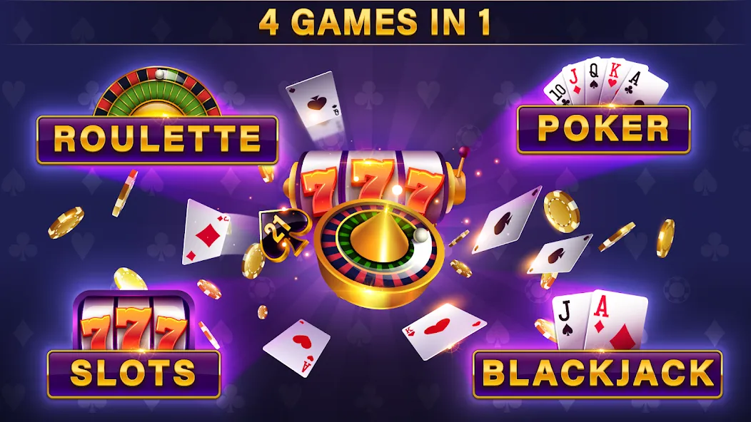 Casino All Star: Poker & Slots (Казино Олл Стар)  [МОД Много монет] Screenshot 1