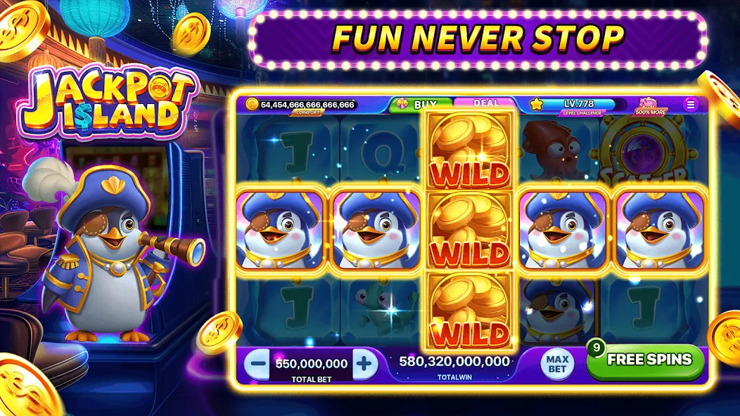 Jackpot Island - Slots Machine (Джекпот Айленд)  [МОД Бесконечные деньги] Screenshot 4