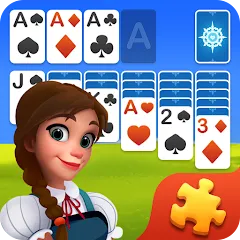 Скачать взлом Solitaire Jigsaw Puzzle (Солитер Пазл) [МОД Menu] на Андроид