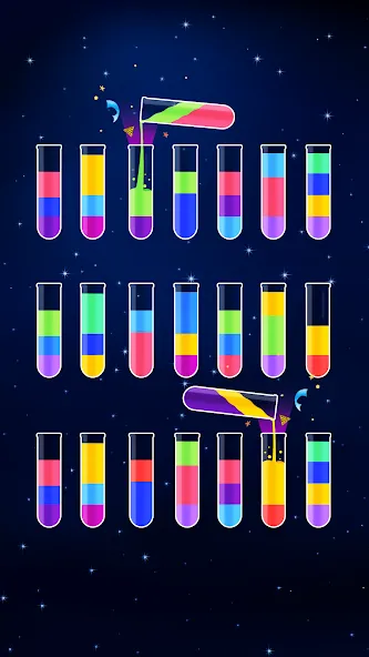 Water Sort Puzzle - Color Game (Уотер Сорт Пазл)  [МОД Mega Pack] Screenshot 3