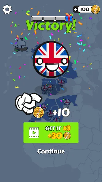 Country Balls: World War (Кантри Болс)  [МОД Бесконечные деньги] Screenshot 5