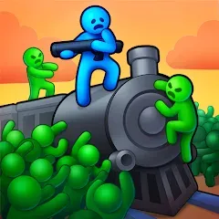 Скачать взлом Train Defense: Zombie Game (Трейн Дефенс) [МОД Много денег] на Андроид