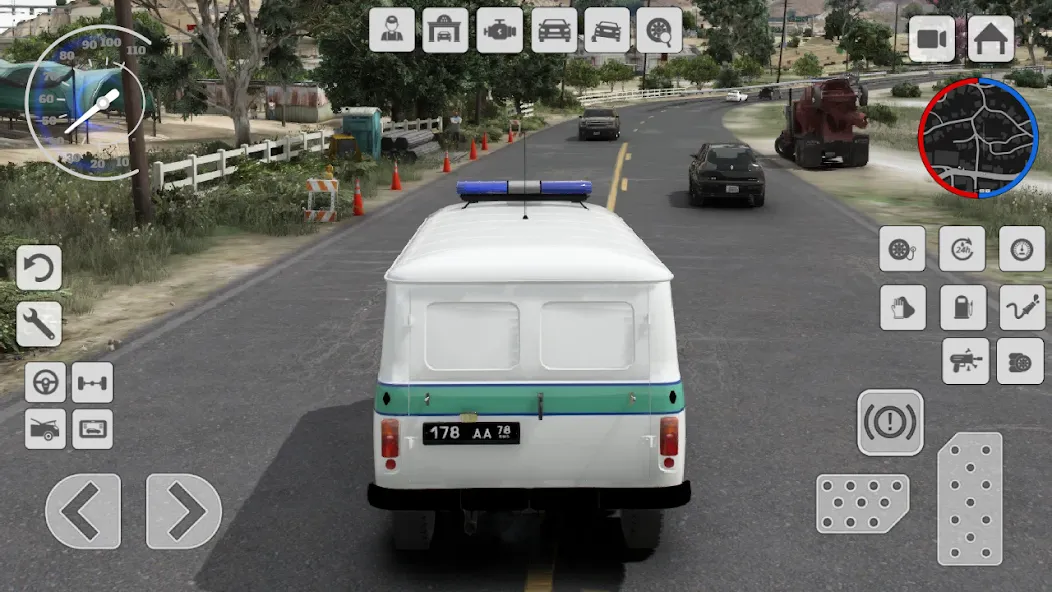 UAZ Loaf: Special vehicle 4x4  [МОД Menu] Screenshot 2
