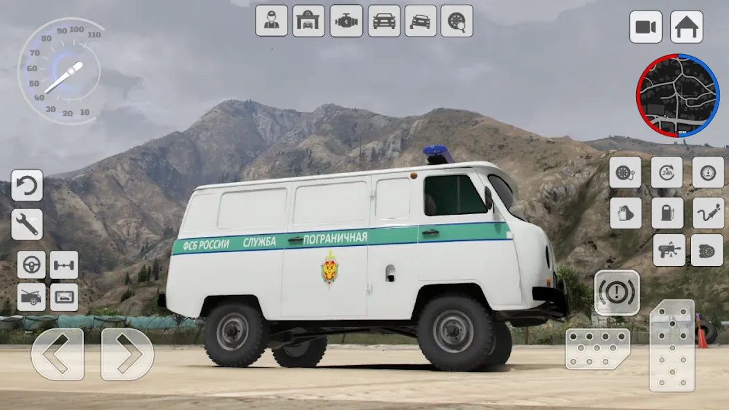 UAZ Loaf: Special vehicle 4x4  [МОД Menu] Screenshot 3