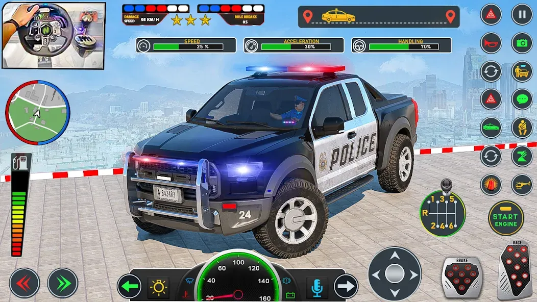 Police Car Driving: Car Games (ЮС Полис Кар Транспорт Трак)  [МОД Бесконечные деньги] Screenshot 3