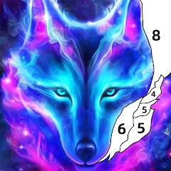 Скачать взлом Wolf Coloring Book Color Game (Вульф Колоринг Бук Колор Гейм)  [МОД Бесконечные деньги] на Андроид