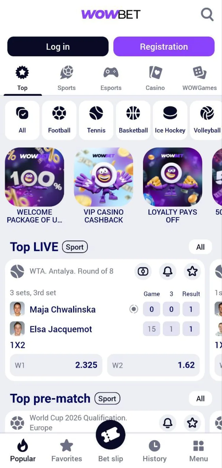 Wowbet приложение - 2
