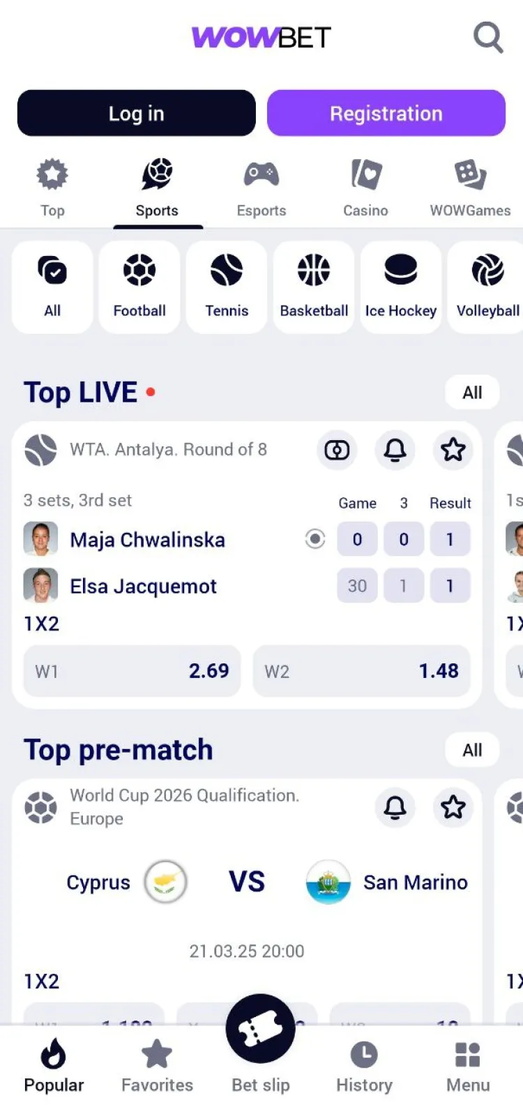 Wowbet приложение - 3