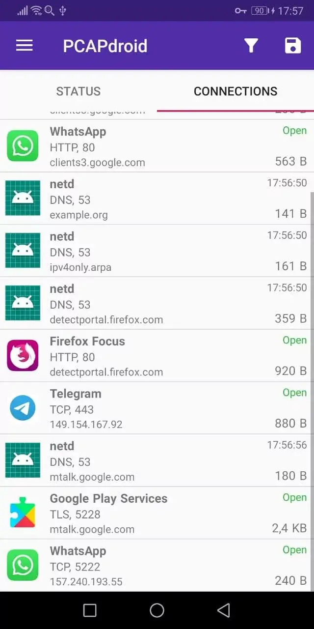 приложение PCAPdroid для Андроид - 2