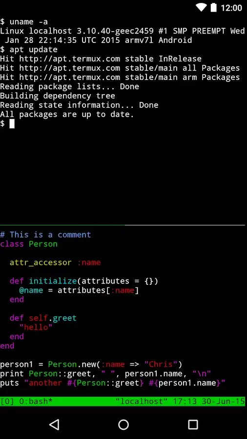 Приложение Termux Android - 1